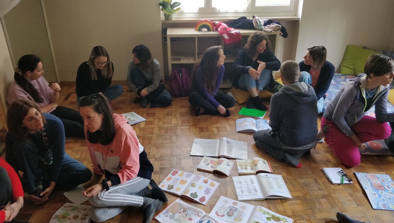 Una famiglia in un laboratorio